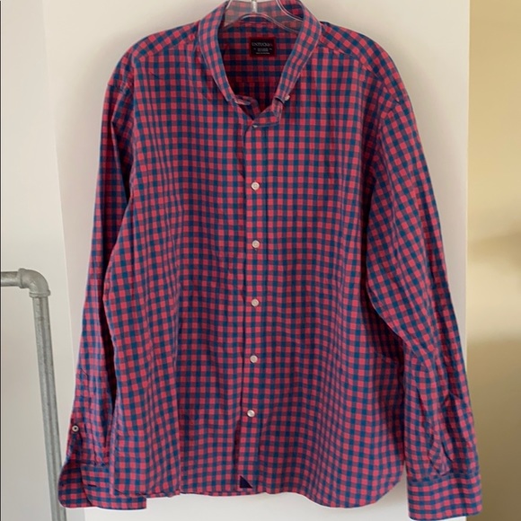 Untuckit plaid check dress shirt XXL - Picture 1 of 2